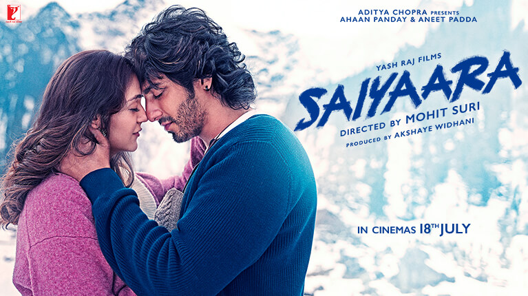 Saiyara Movie Poster featuring Richa Chadha and Ali Fazal in a political love story backdrop