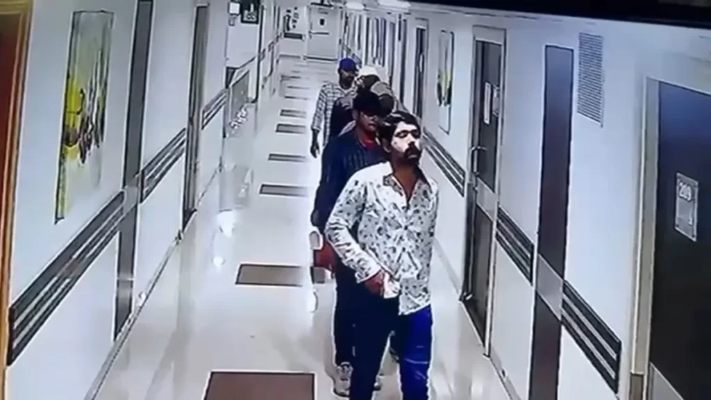 Paras Hospital Patna में गैंगस्टर चंदन मिश्रा की हत्या की CCTV तस्वीर