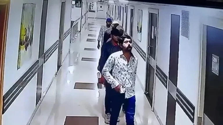 Paras Hospital Patna में गैंगस्टर चंदन मिश्रा की हत्या की CCTV तस्वीर