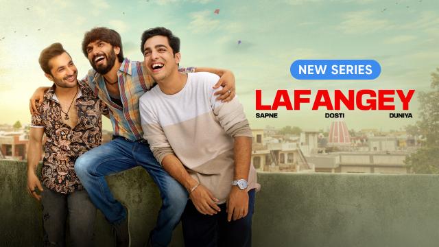 Lafangey Web Series Poster Featuring Harsh Beniwal, Gagan Arora, Anud Singh Dhaka