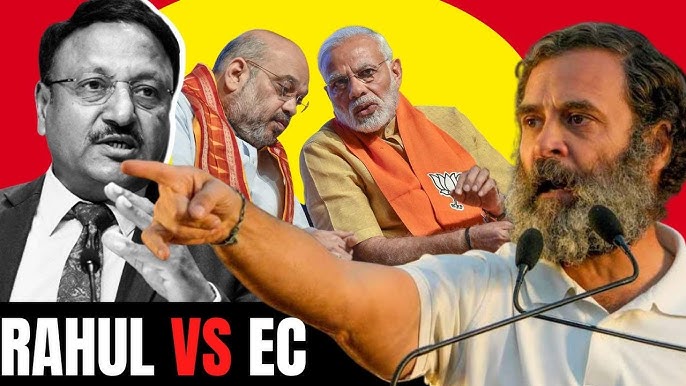 rahul gandhi talking about EC and fake voters